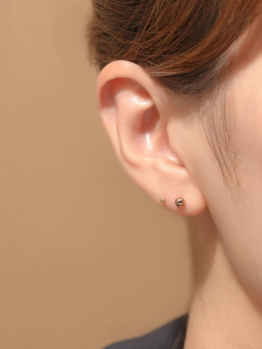 14K Gold Ball Stud Earring 3mm,4mm,5mm,6mm - Image 11