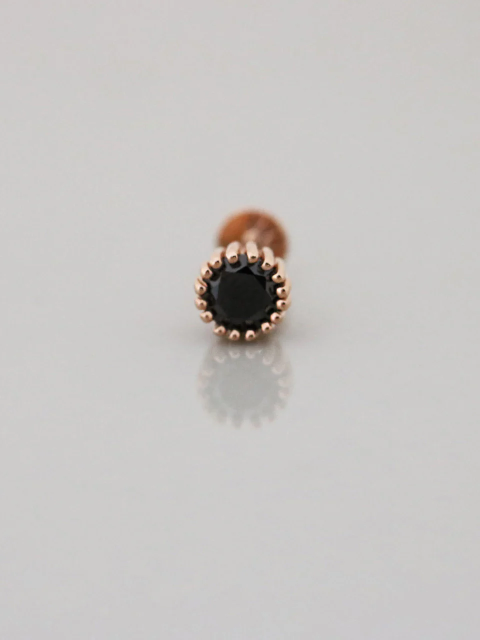 14K Gold Colorful Cubic Labret Piercing 18G16G - Image 5
