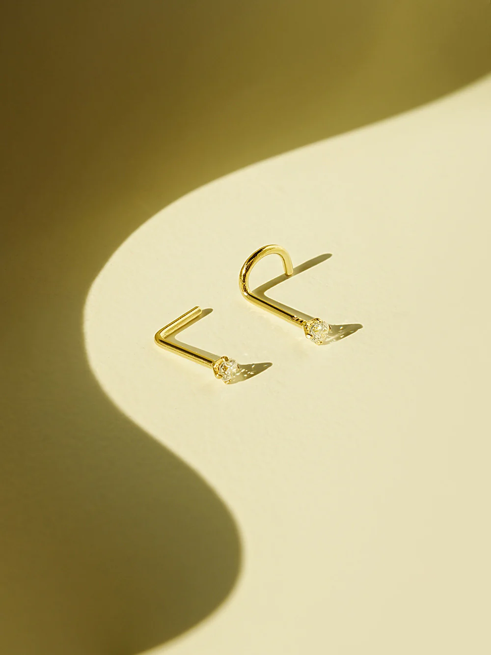 14K Gold Daily Cubic Nose Piercing 20G - Image 11