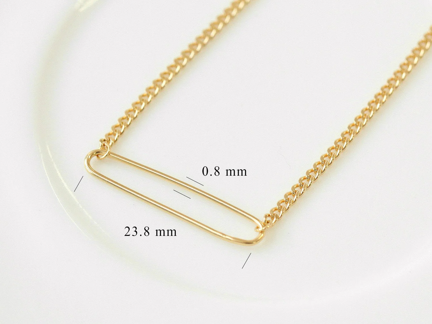 925 Silver Clip Necklace - Image 8