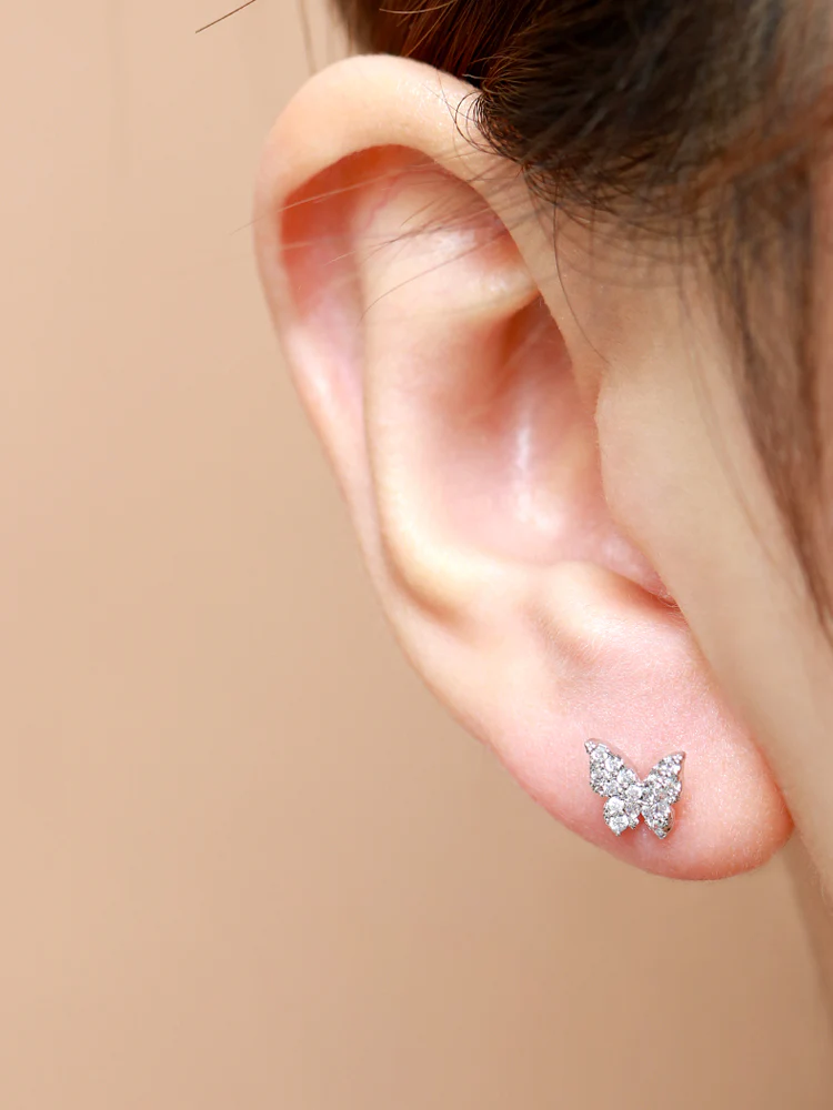 Bling Cubic Butterfly Cartilage earring - Image 7