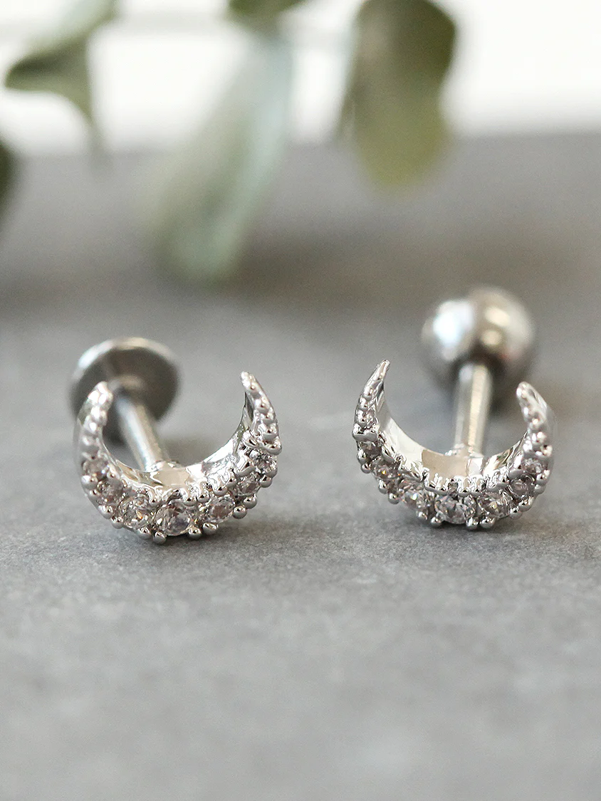 Crescent Cartilage Earrings - Image 8